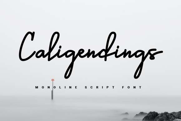 Caligendings: A Handwritten Font for Web Design