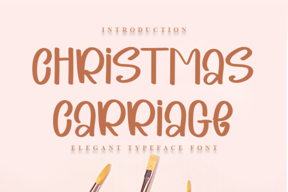 Christmas Carriage Font for Business