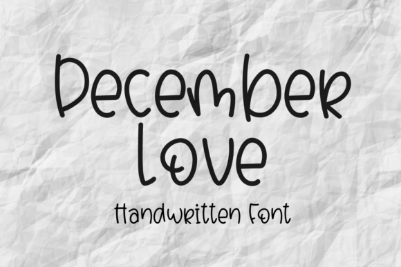 December Love Font: A Touch of Whimsy