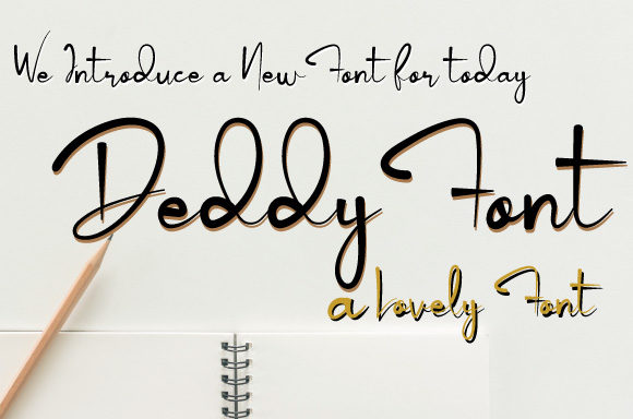 Deddy: A Stylish Handwritten Font