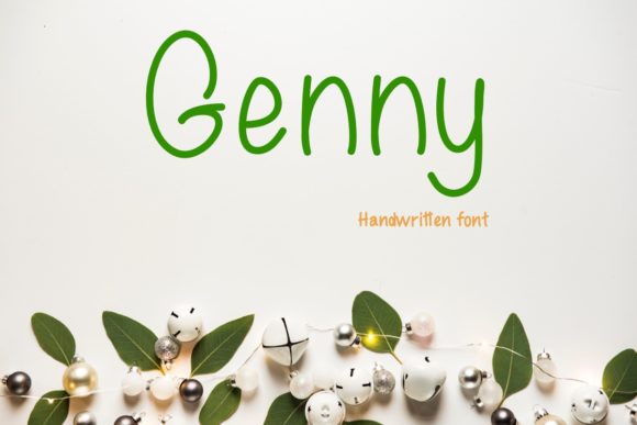 Genny: A Handwritten Font for Creative Makers