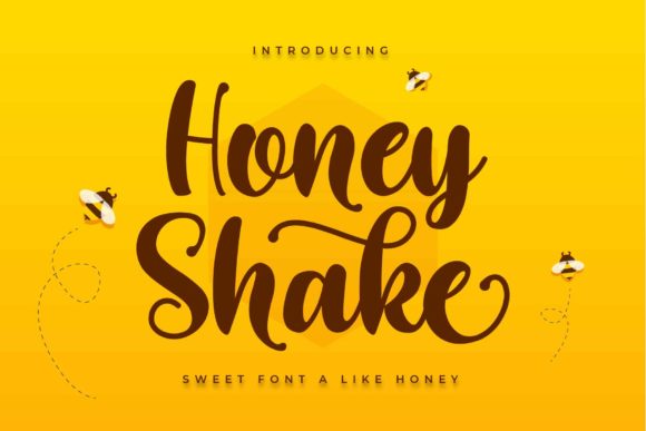 Honey Shake Font: A Handwritten Typeface with Editorial Charm