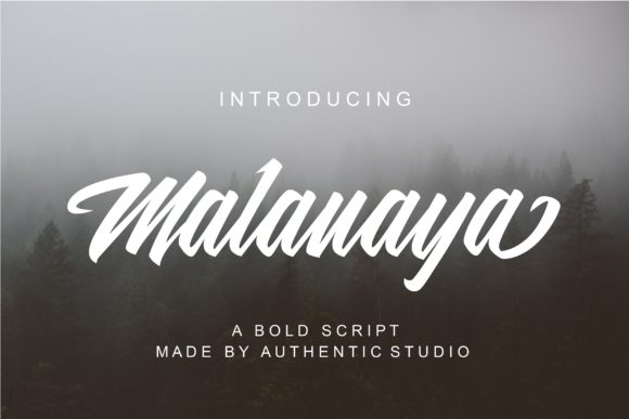 Malanaya: A Script Font for Real-World Design