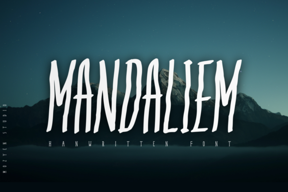 Mandaliem Font: Quirky Handwritten Style