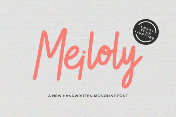 Meiloly: A Sweet Handwritten Font