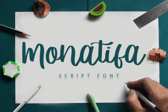 Monatifa: A Sweet Handwritten Font