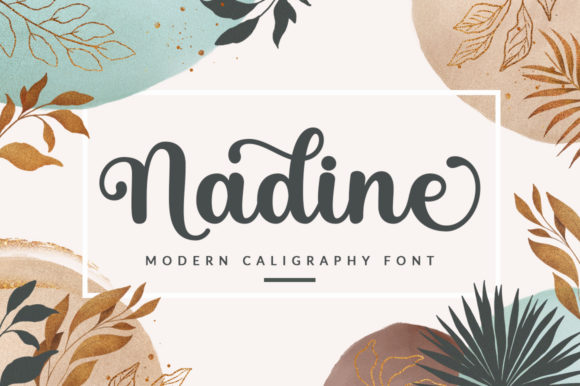 Nadine: A Flowing Font for Creative Web Design