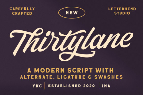 Thirtylane: A Bold Vintage Font for Business