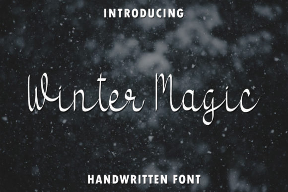 Winter Magic Font: Elegant Script for Crafters